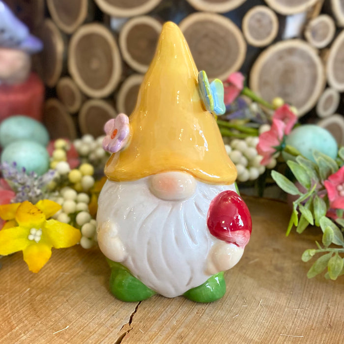 Ceramic Spring Gonk with Yellow Hat