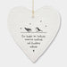 East of India - "Our Laughs Are Limitless" Porcelain Hanging Heart - The Olive Branch & Lovely Libby's