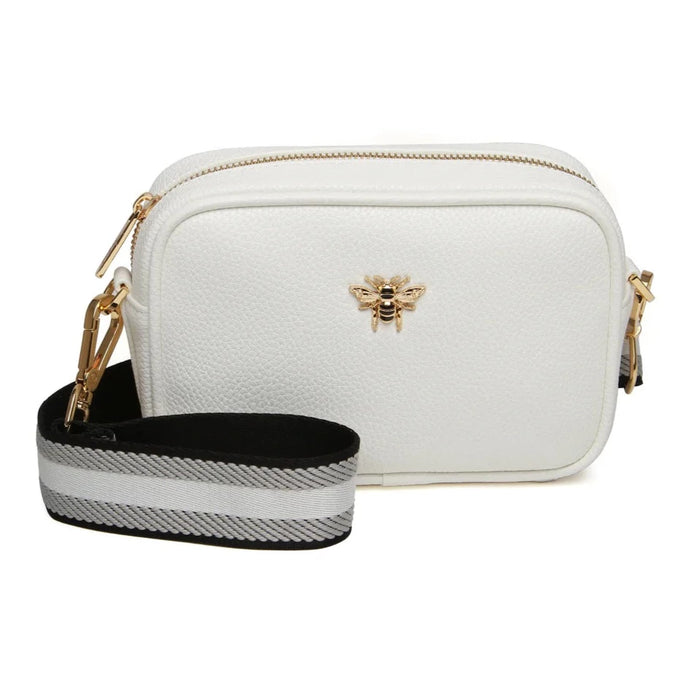White Mini Mayfair Camera Bag by Alice Wheeler