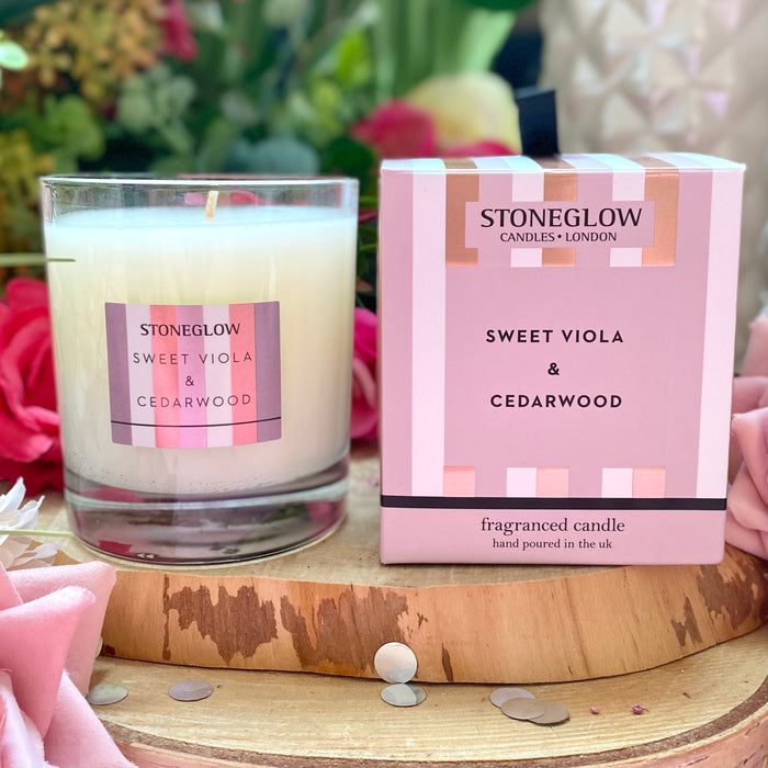 Stoneglow Modern Classics - Sweet Viola and Cedarwood Candle