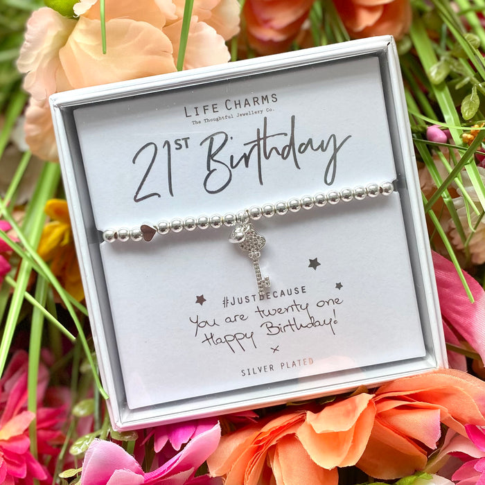 21st Birthday Bracelet by Life Charms