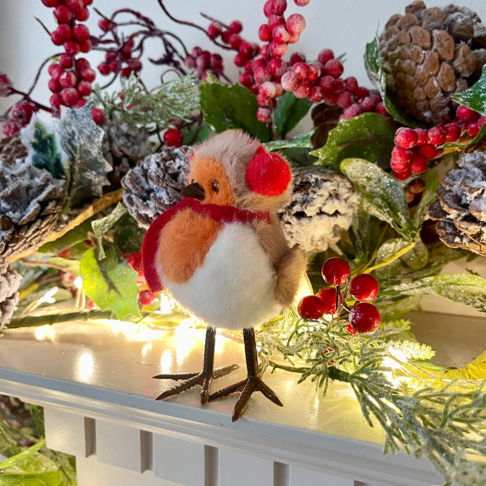 Festive Robin - Earmuffs