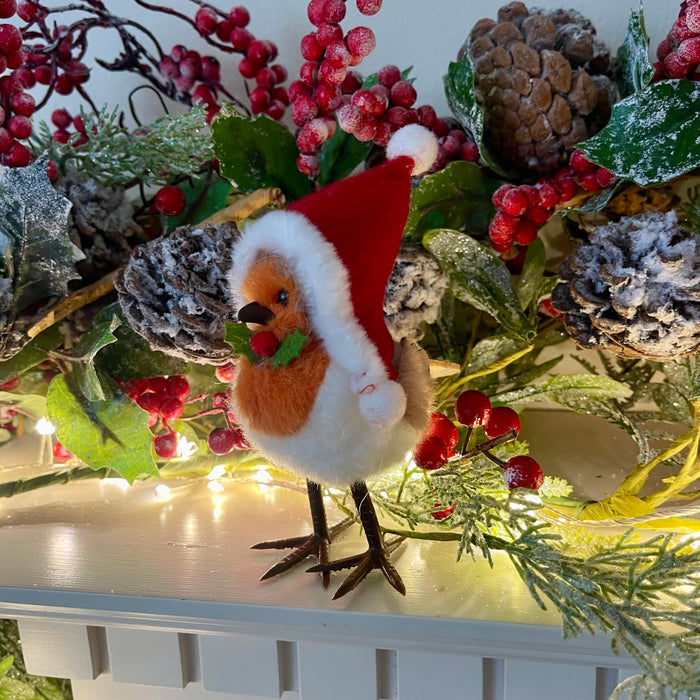 Festive Robin - Bobble Hat