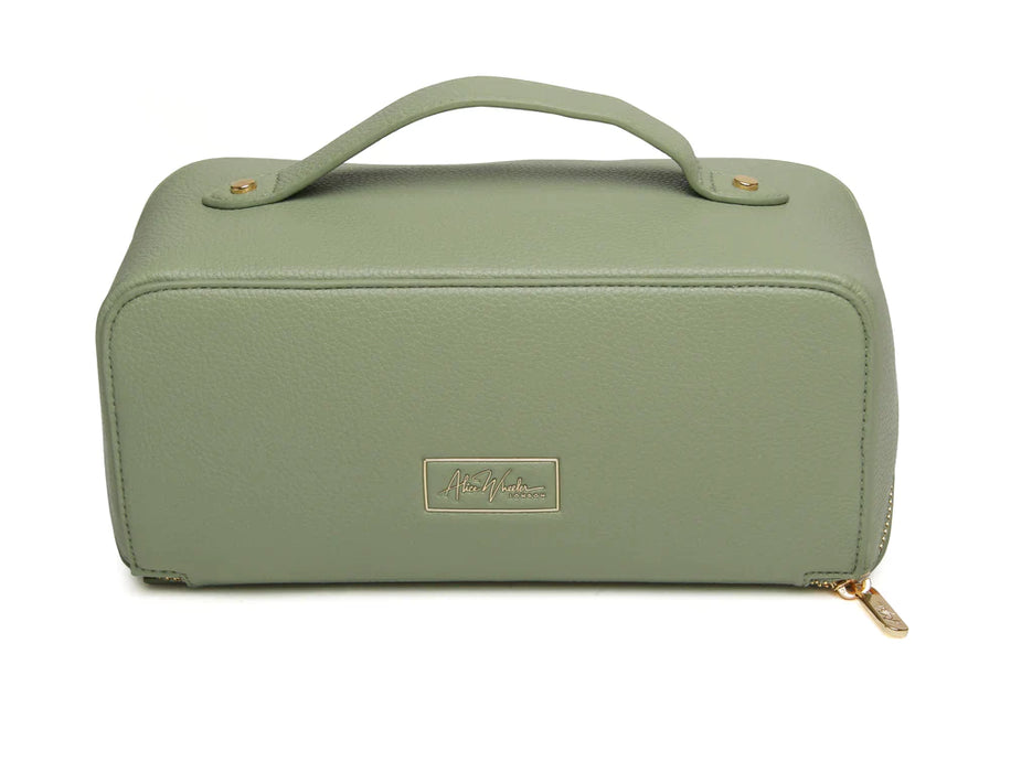 Sage Green Cosmetic Case by Alice Wheeler