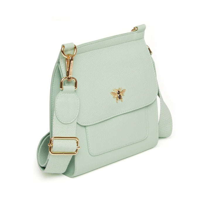 Pastel Mint Bloomsbury Crossbody Bag by Alice Wheeler