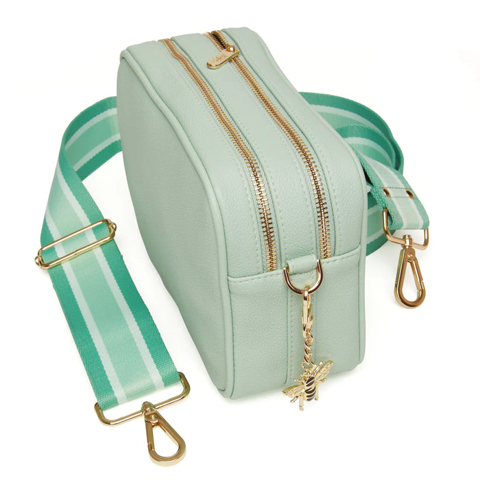 Pastel Mint Soho Double Zip Camera Bag by Alice Wheeler