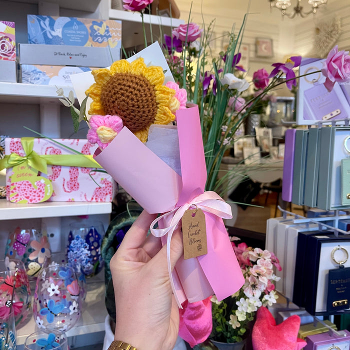 Hand Crochet Blooms - Sunflower