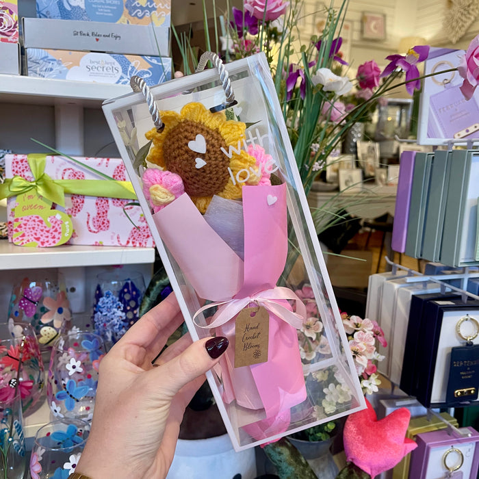 Hand Crochet Blooms - Sunflower