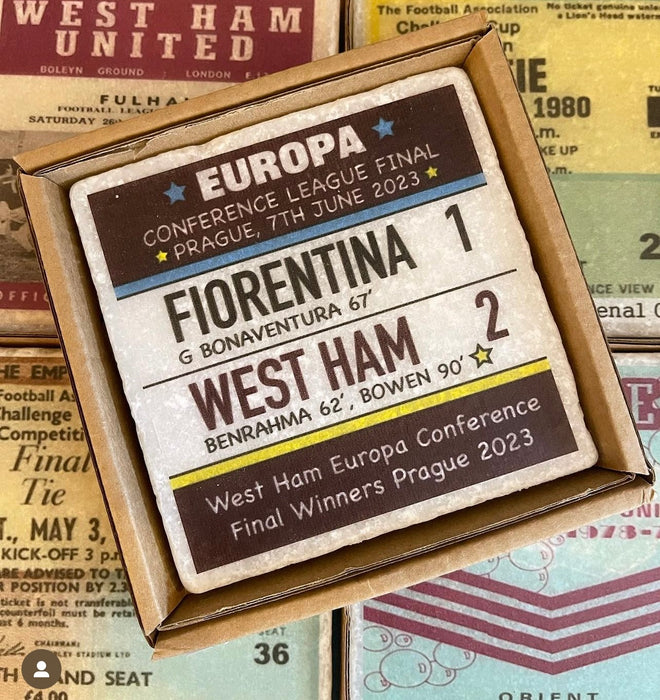 West Ham ‘Europa League Winners’ Marble Coaster