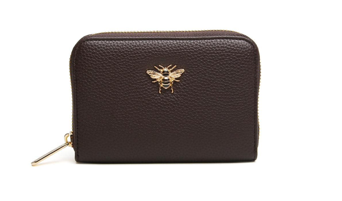 Chocolate Bromley Purse by Alice Wheeler