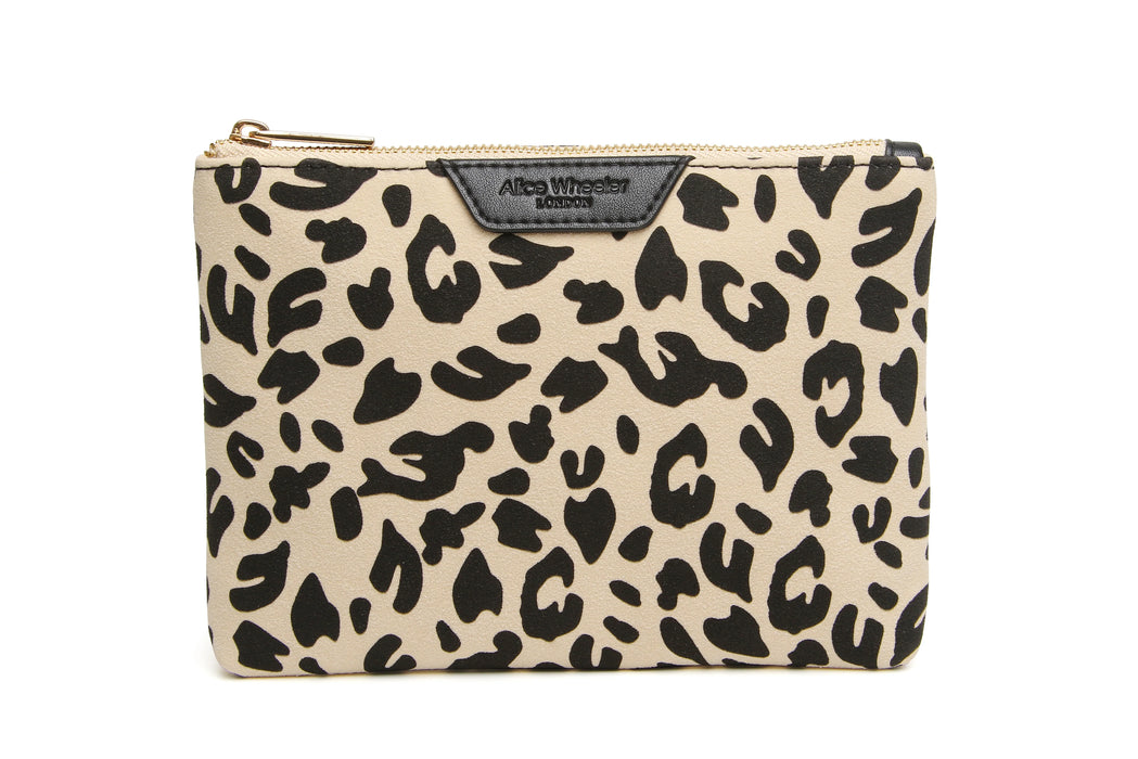 Light Leopard Print Pouch by Alice Wheeler
