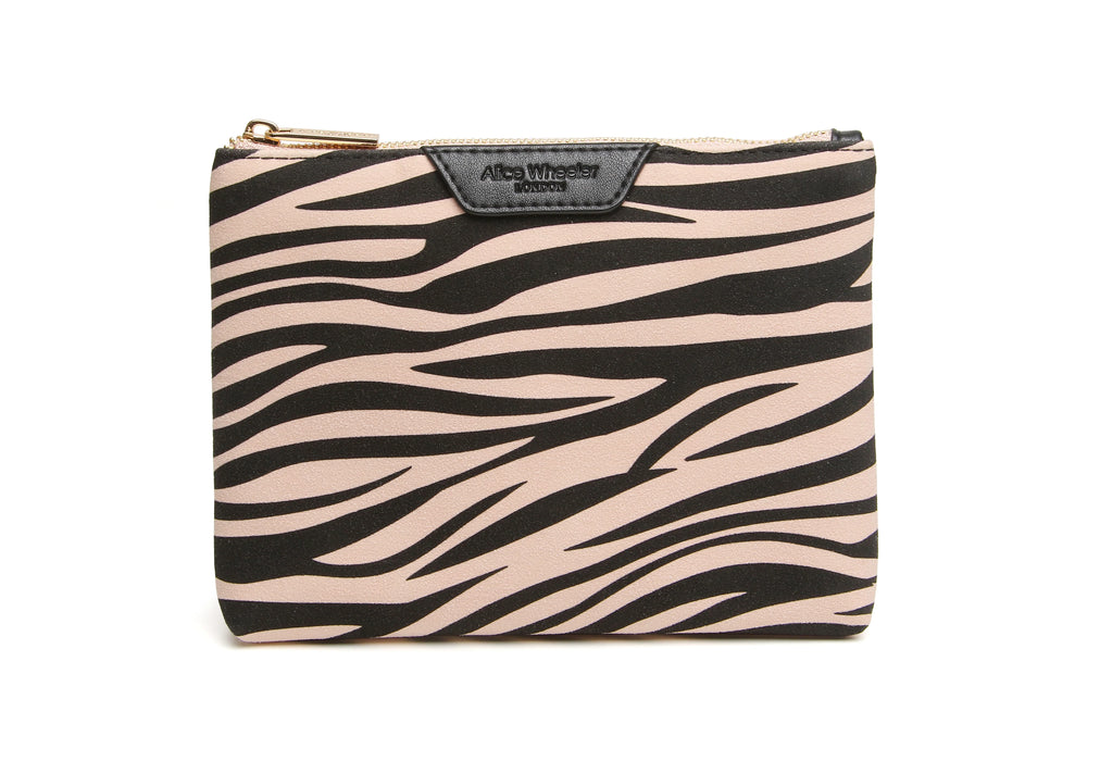 Zebra Print Pouch by Alice Wheeler