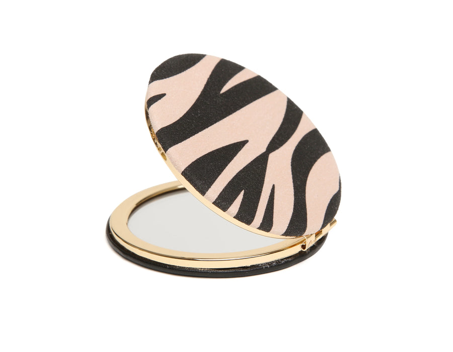 Zebra Compact Mirror by Alice Wheeler