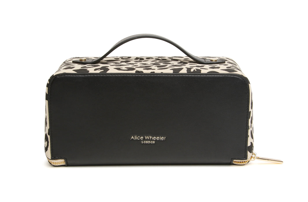 Light Leopard Print Cosmetic Case by Alice Wheeler