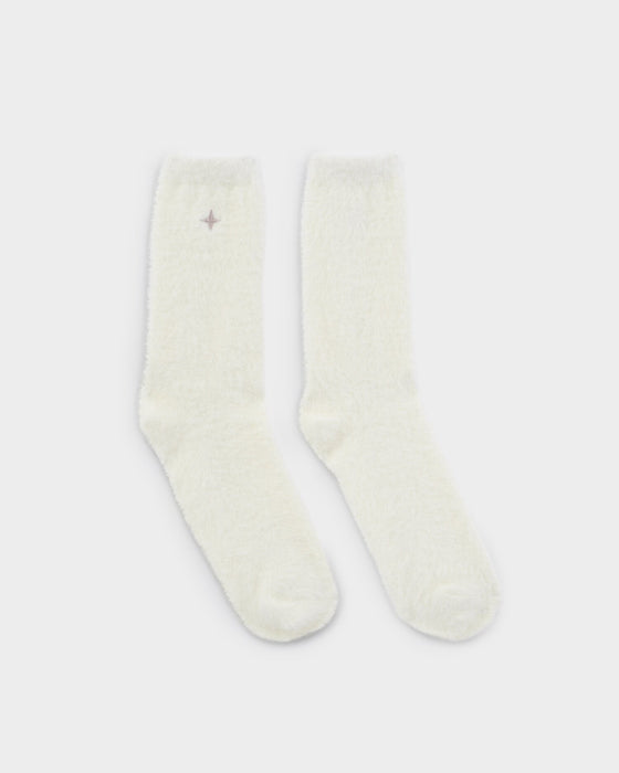 Katie Loxton Gift Boxed Fluffy Snug Socks - Off White