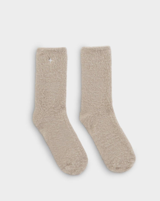 Katie Loxton Gift Boxed Fluffy Snug Socks - Taupe
