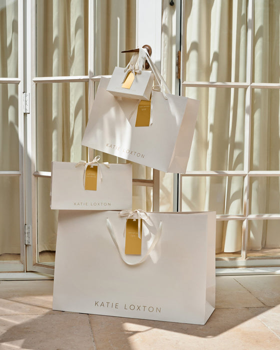 Katie Loxton Teddy Mittens With Cord - Cream