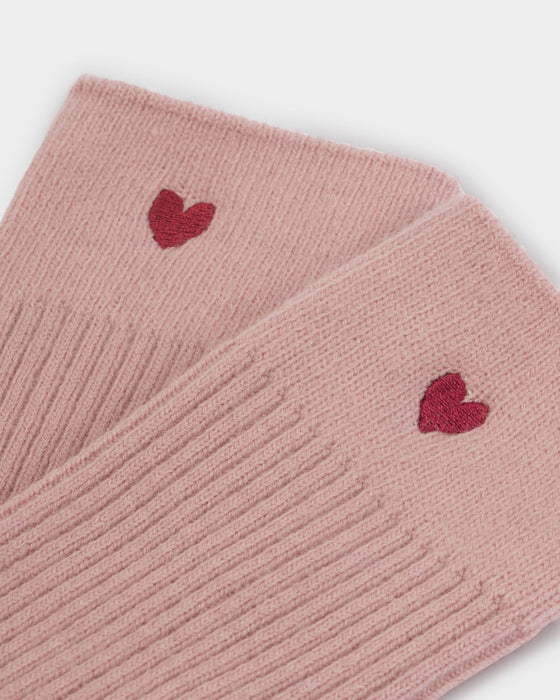 Katie Loxton Gift Boxed Heart Socks - Blush Pink