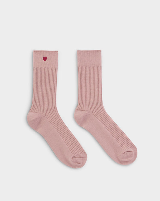 Katie Loxton Gift Boxed Heart Socks - Blush Pink