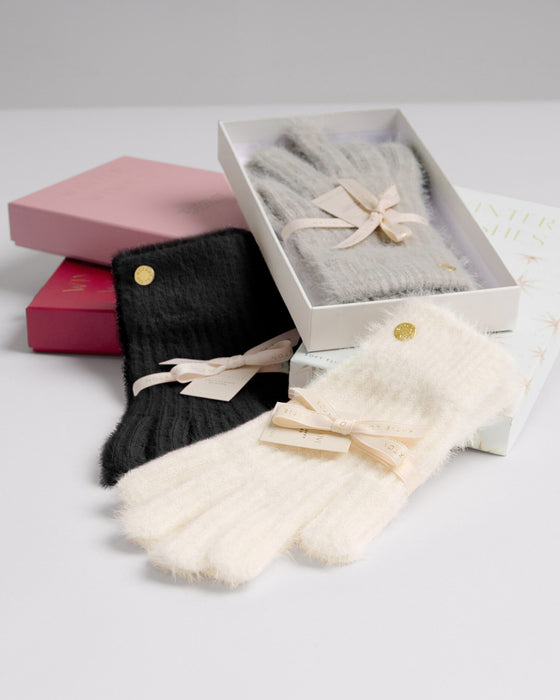 Katie Loxton Gift Boxed Knitted Gloves - Black
