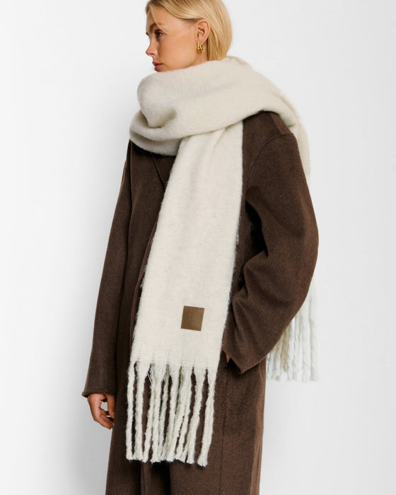 Oversized Tassel Scarf by Katie Loxton - Off White