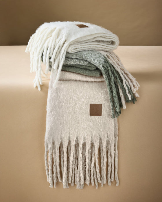 Oversized Tassel Scarf by Katie Loxton - Off White