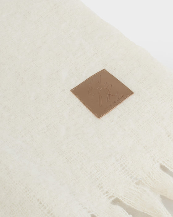 Oversized Tassel Scarf by Katie Loxton - Off White