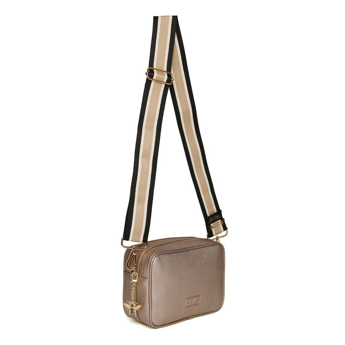 Bronze Soho Double Zip Camera Bag by Alice Wheeler