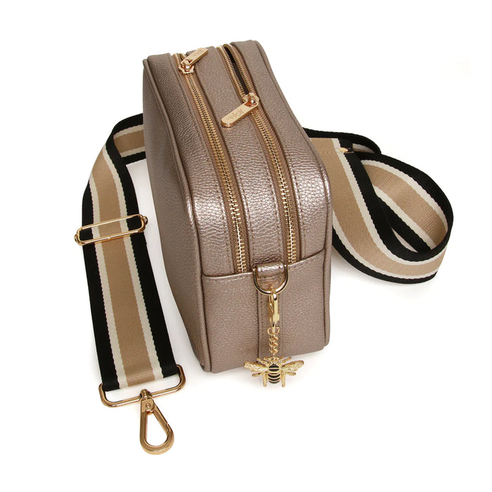 Bronze Soho Double Zip Camera Bag by Alice Wheeler