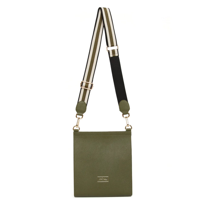 Olive Large Bloomsbury Crossbody Bag by Alice Wheeler