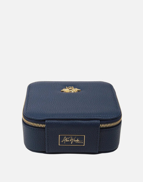 Navy Jewellery Box by Alice Wheeler