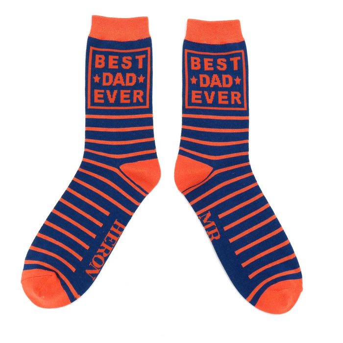 Mr Heron Bamboo Socks - Best Dad Ever