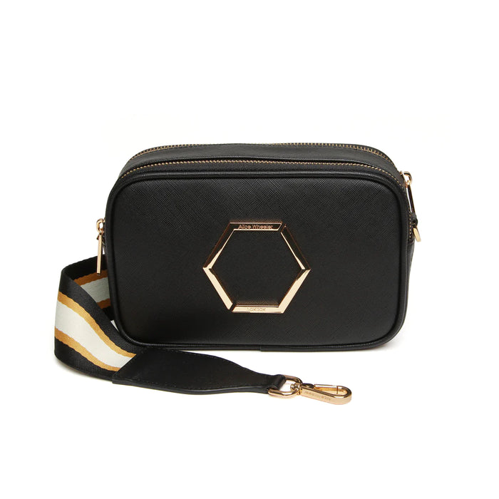 Black Pimlico Honeycomb Cross Body Bag by Alice Wheeler