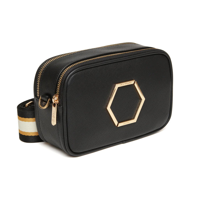 Black Pimlico Honeycomb Cross Body Bag by Alice Wheeler