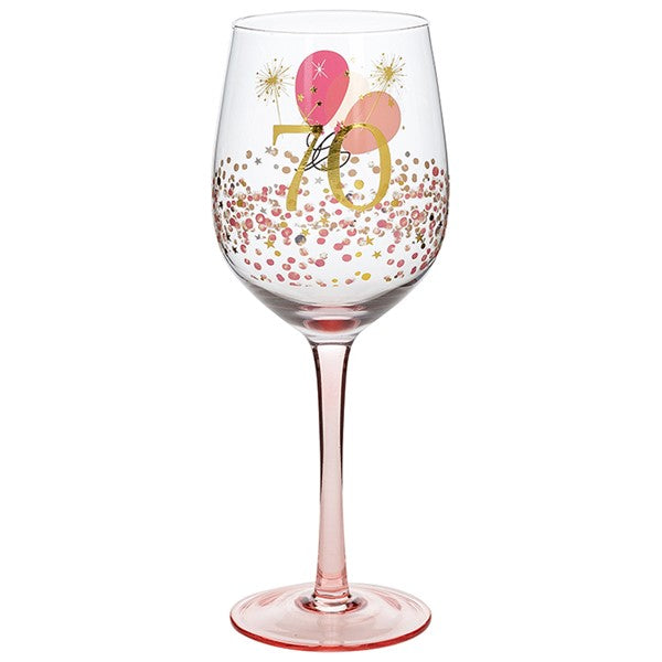 Blossom Birthday Wine Glass 70