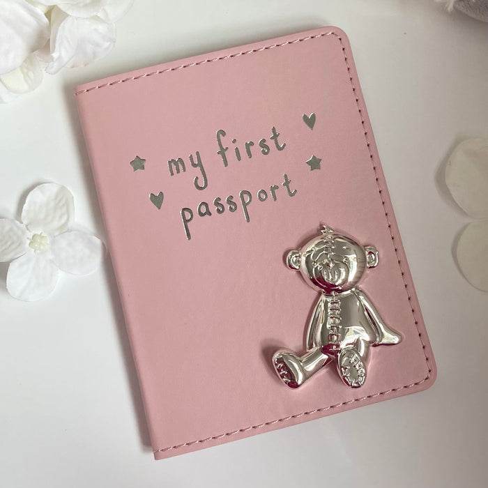 My First Passport Holder and Luggage Tag - Pink