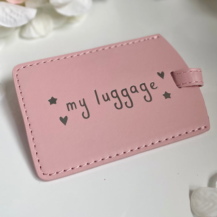 My First Passport Holder and Luggage Tag - Pink