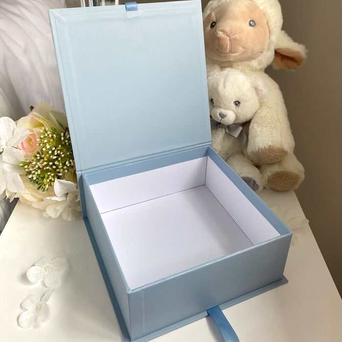 Blue New Baby Keepsake Box by Bambino
