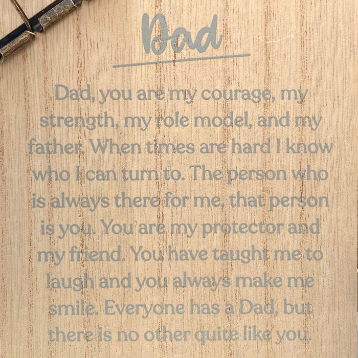 "Dad" Verse Clip Plaque