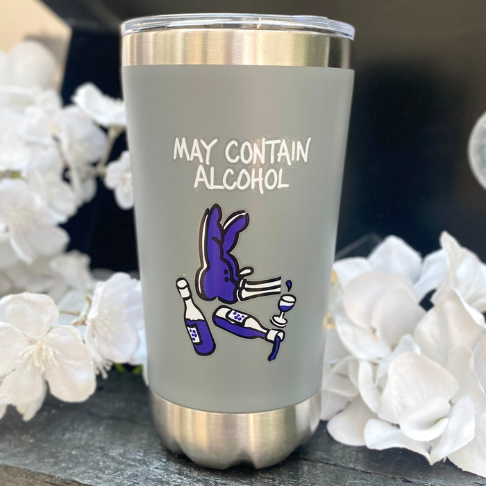 "May Contain Alcohol" Stainless Steel Travel Mug by Chaps Stuff