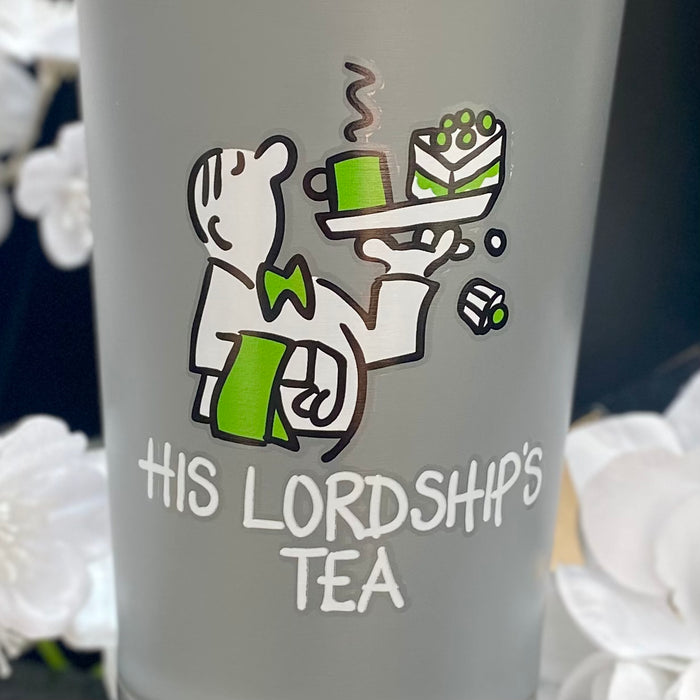 "His Lordship's Tea" Stainless Steel Travel Mug by Chaps Stuff