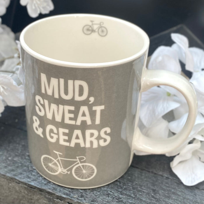 "Mud, Sweat And Gears" Cycling Mug