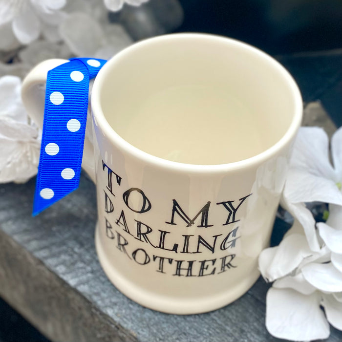 "Darling Brother" Mug by Sweet William