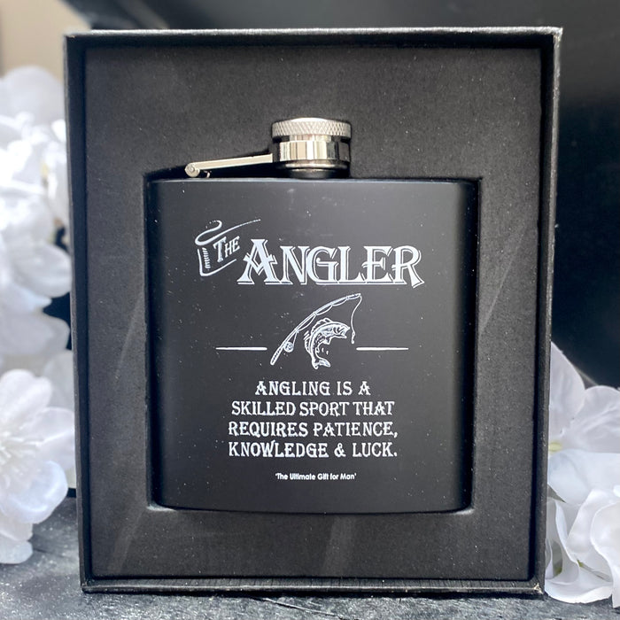 "The Angler" Hipflask