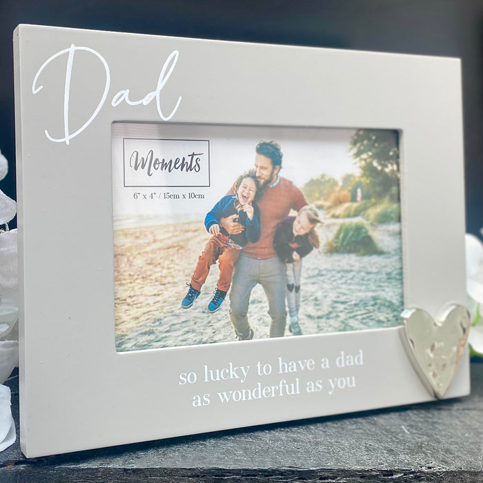 Dad Heart Photo Frame