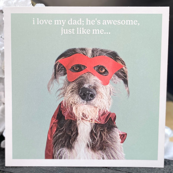 "I love my Dad" Gift Message Card