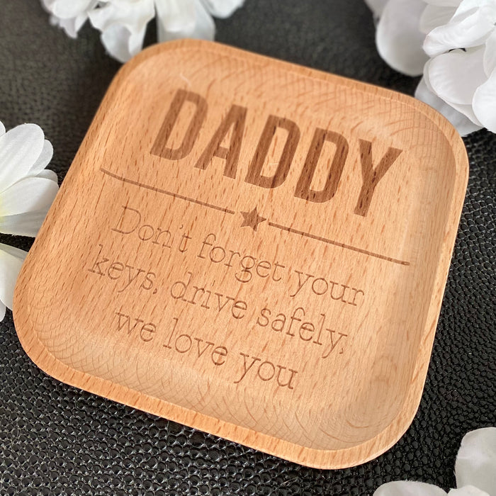 "Daddy" Beechwood Man Tray