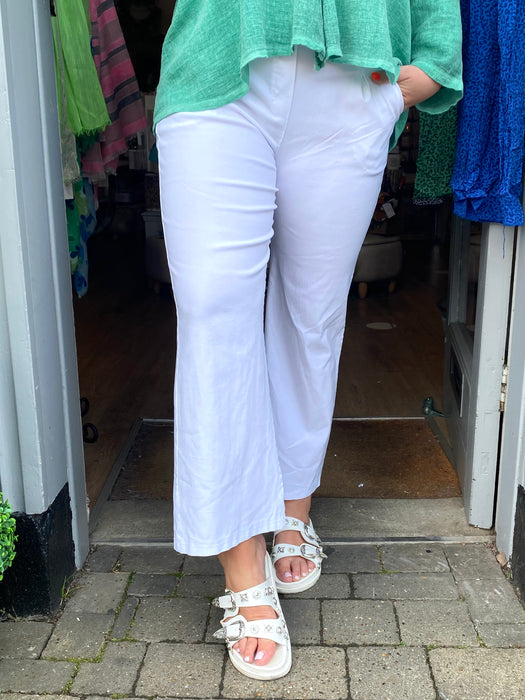 Wide Leg Magic Trousers - White