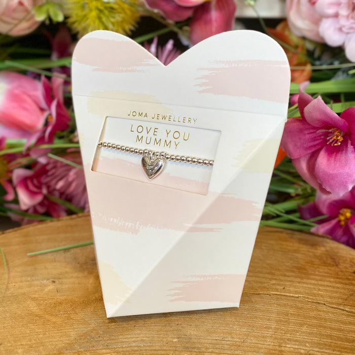 "Love You Mummy" Heart Gift Box Bracelet by Joma Jewellery