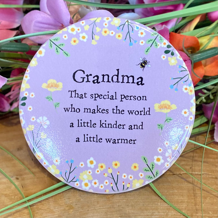 Sentiment Grandma Coaster